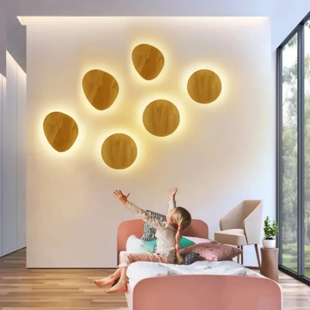 Applique Murale Bois LED BORO - Ambiance Naturelle