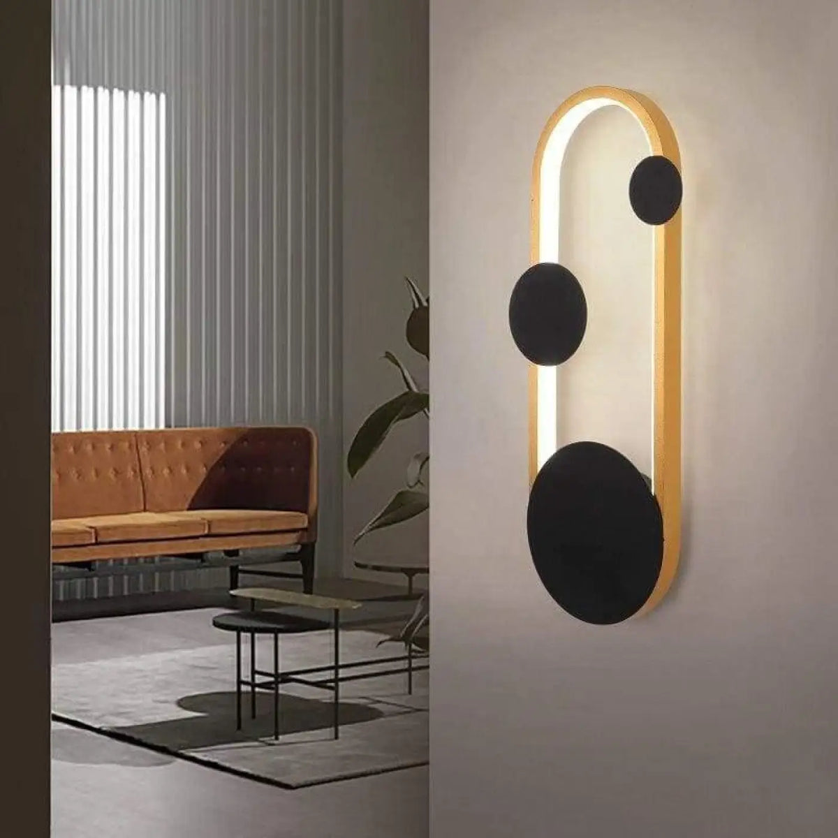 Applique Murale LED RODO Design Doré