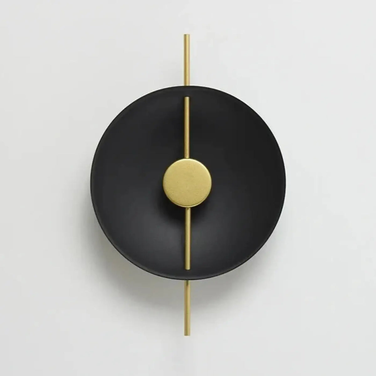 Applique Murale LATIC Noir & Laiton Design Sculptural