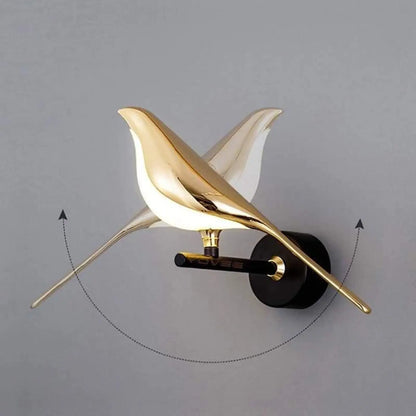 Applique Murale Oiseau PIE : Design Naturel & Éclairage Doux