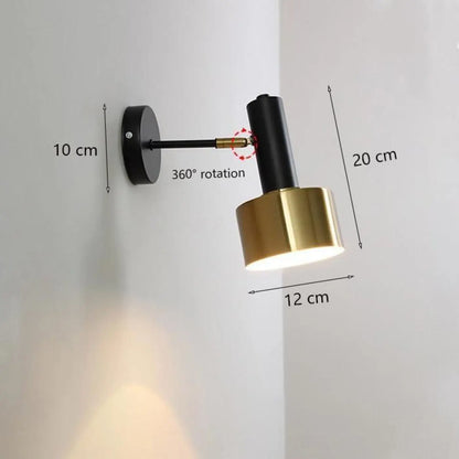 Applique Murale LET Laiton Doré LED