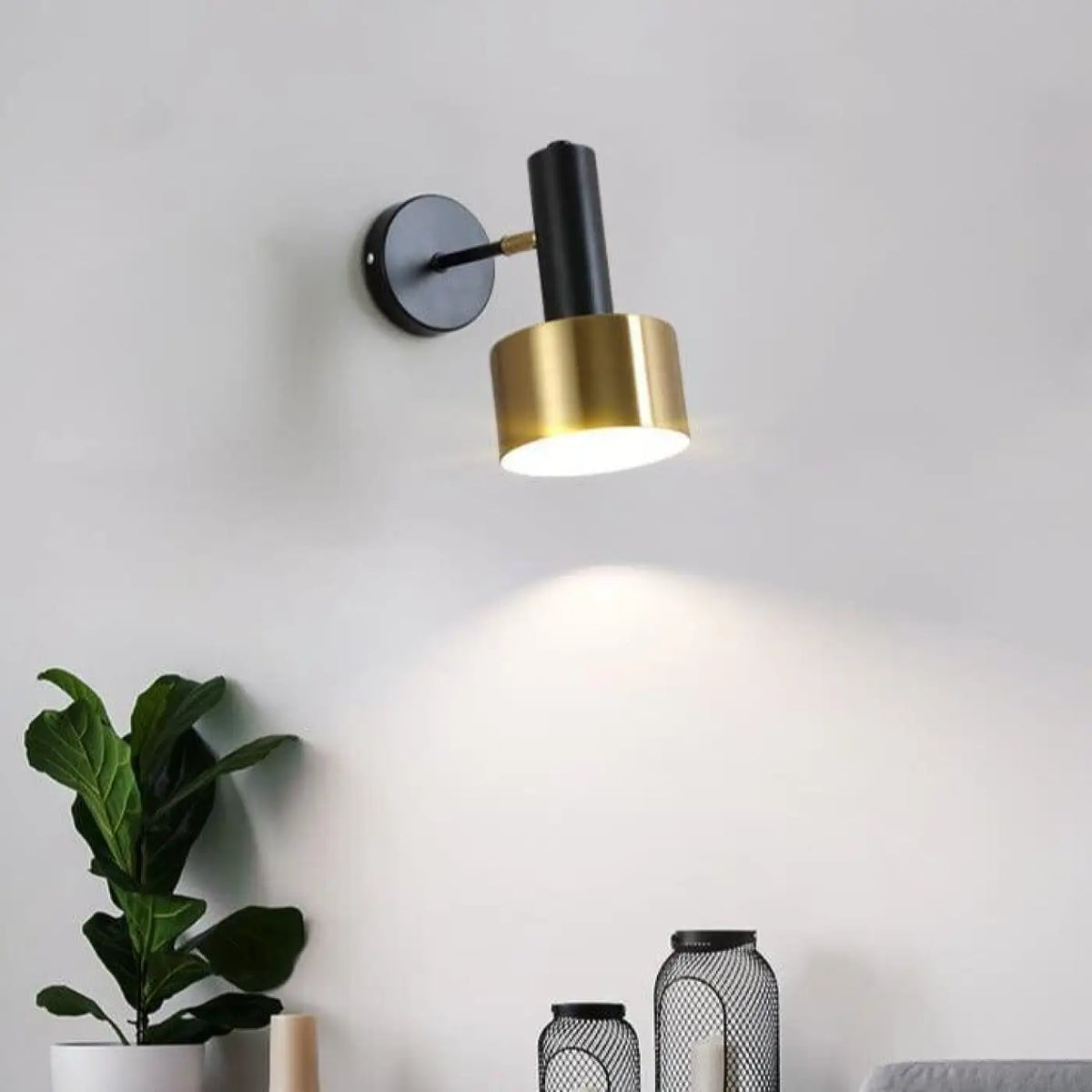 Applique Murale LET Laiton Doré LED